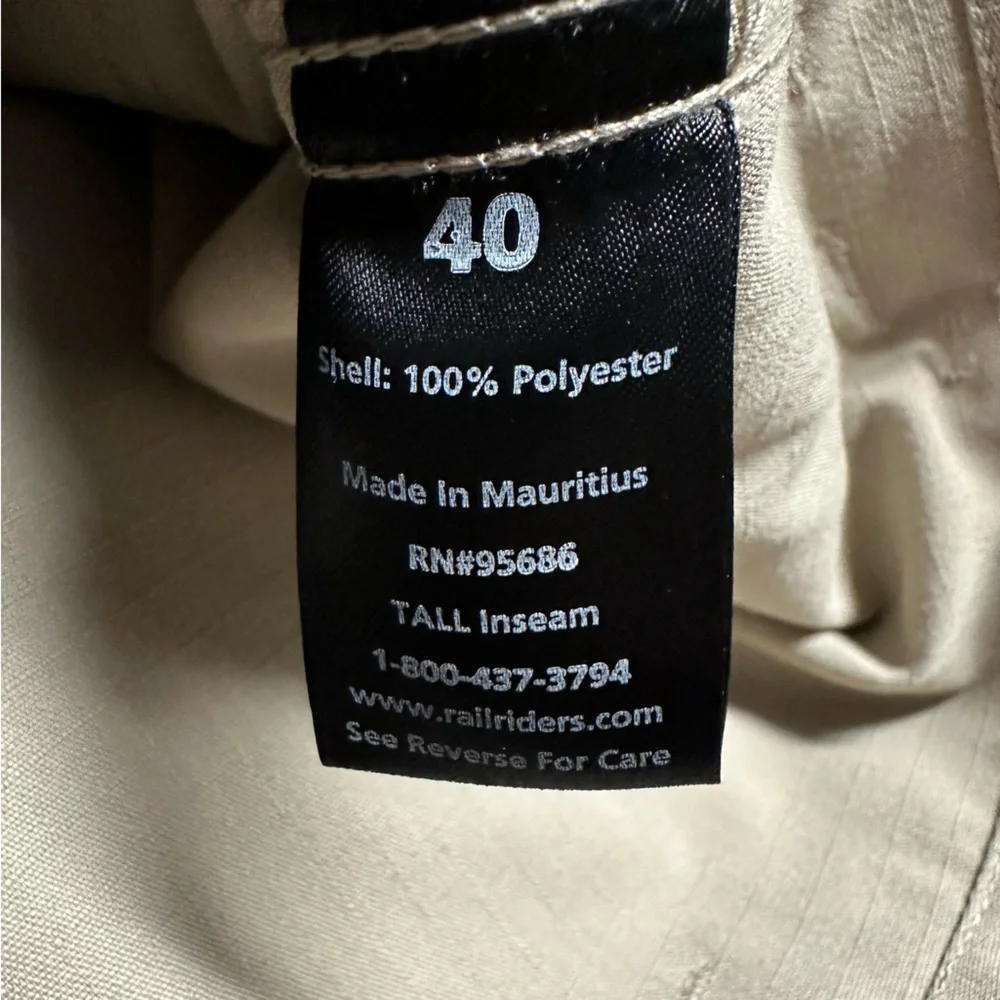 RAILRIDERS double knee Polyester Tall Inseam 40 Pants RR-UBUPTL RRFALL19-1AB New